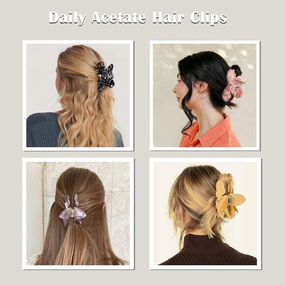 Flower Hair Claw Clips Acetate Large Hawaiian Hair Clips for Women main image 7